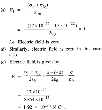 कक्षा 12 भौतिकी के लिए एनसीईआरटी समाधान अध्याय 1 विद्युत प्रभार और क्षेत्र 22