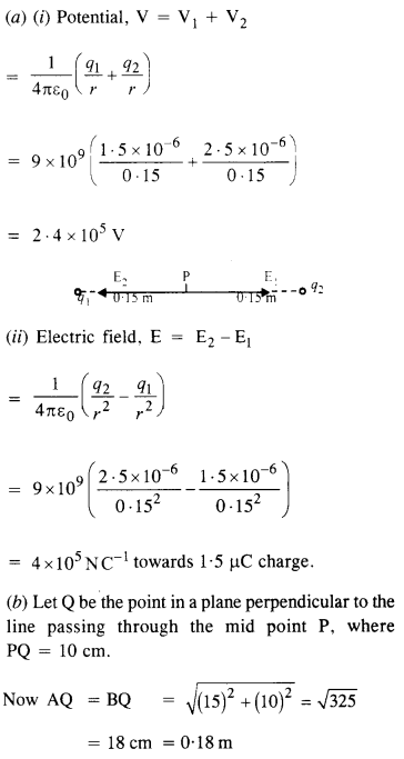 एनसीईआरटी समाधान कक्षा 12 भौतिकी अध्याय 2 इलेक्ट्रोस्टैटिक क्षमता और क्षमता 12