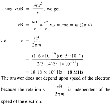 कक्षा 12 भौतिकी के लिए एनसीईआरटी समाधान अध्याय 4 गतिमान प्रभार और चुंबकत्व 12