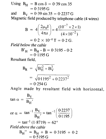 कक्षा 12 भौतिकी अध्याय 5 चुंबकत्व और पदार्थ 17 . के लिए एनसीईआरटी समाधान