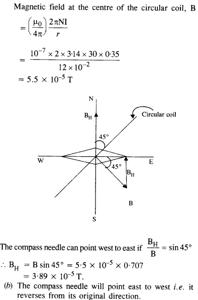 कक्षा 12 भौतिकी अध्याय 5 चुंबकत्व और पदार्थ 19 . के लिए एनसीईआरटी समाधान