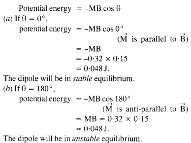 एनसीईआरटी समाधान कक्षा 12 भौतिकी अध्याय 5 चुंबकत्व और पदार्थ 4
