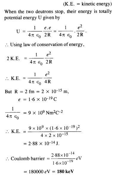 कक्षा 12 भौतिकी अध्याय 13 नाभिक 33 . के लिए एनसीईआरटी समाधान