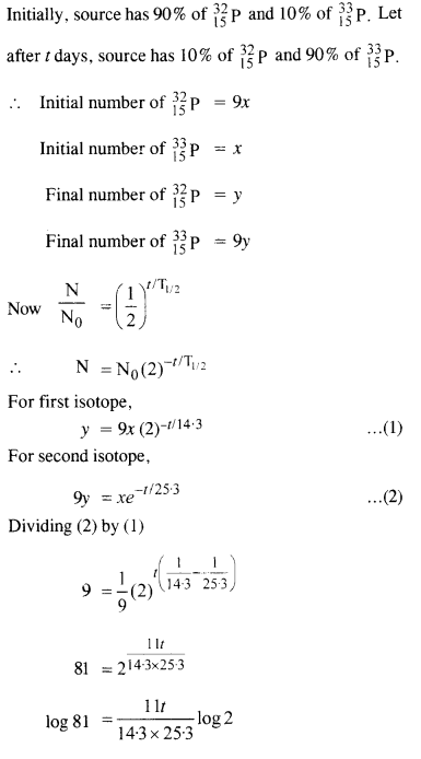 कक्षा 12 भौतिकी अध्याय 13 नाभिक 43 . के लिए एनसीईआरटी समाधान