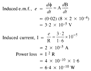 कक्षा 12 भौतिकी अध्याय 6 विद्युतचुंबकीय प्रेरण 12 . के लिए एनसीईआरटी समाधान